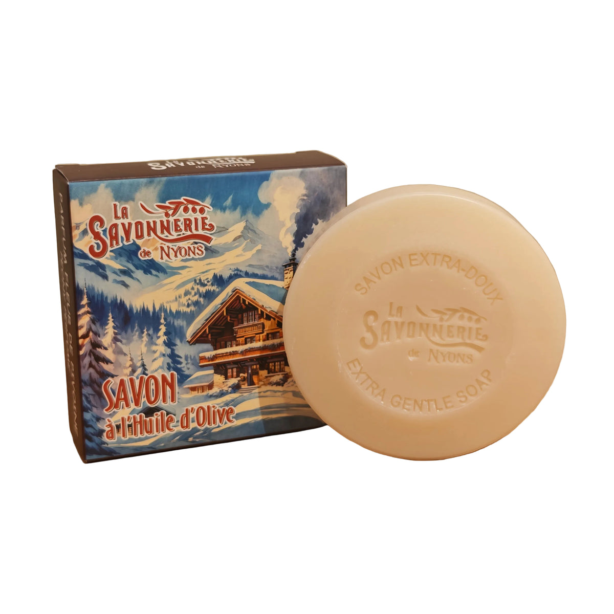 Savon Rond Parfumé Pivoine Chalet Boite 100gr