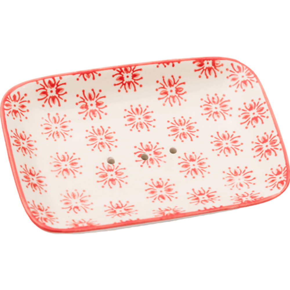 Porte Savon Rectangle Rouge