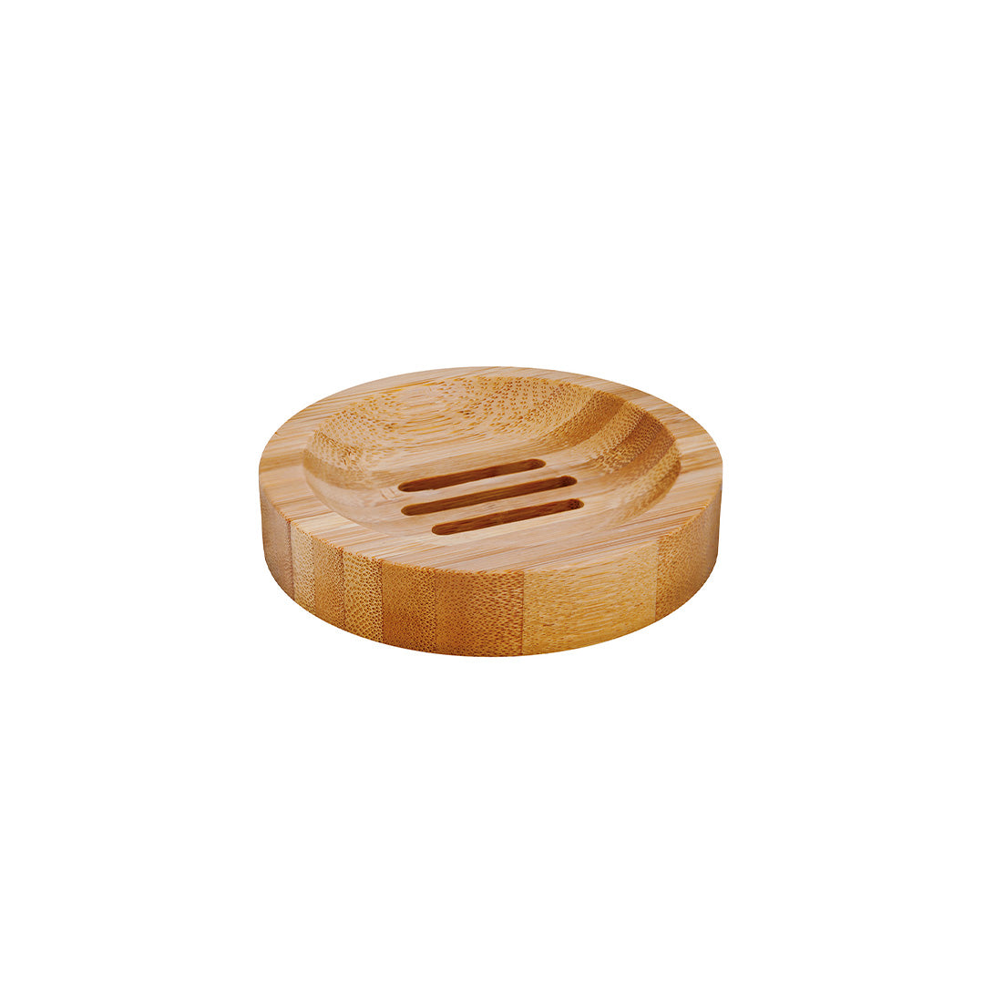 Round Bamboo Soap Dish