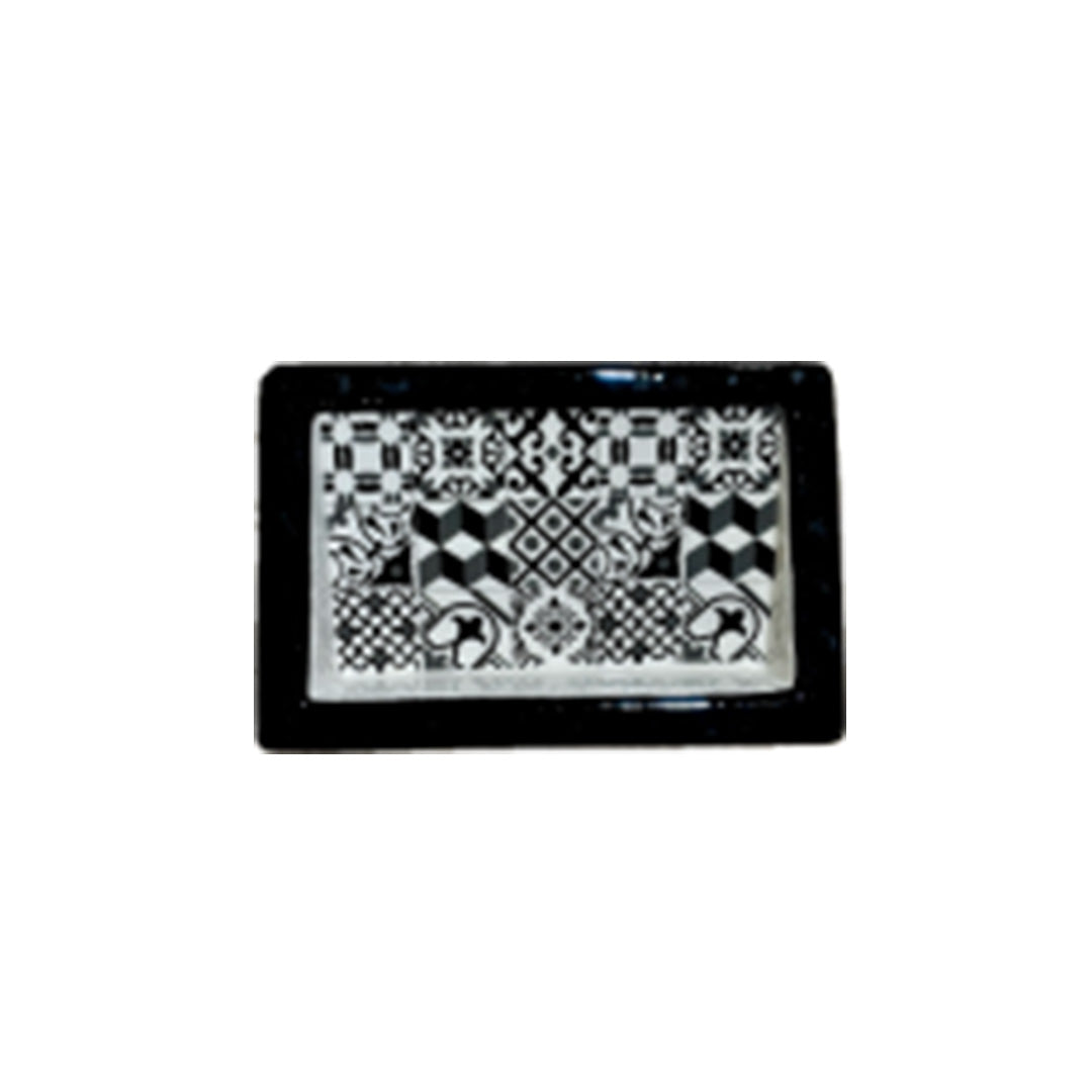 Black and White Mosaic Soap Dish