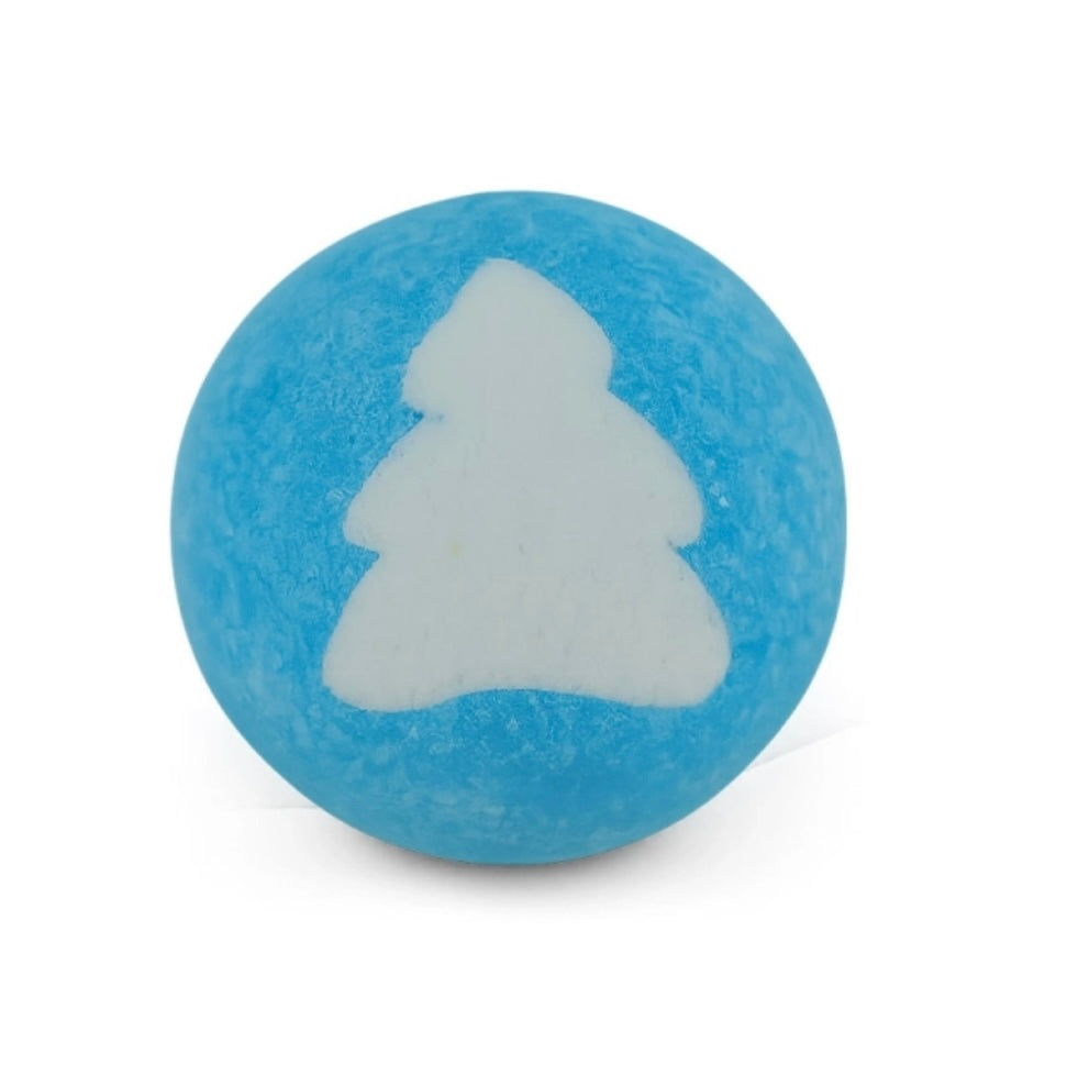 Bombe De Bain Myrtille Mûre Sapin Enchanté Bleu 125g