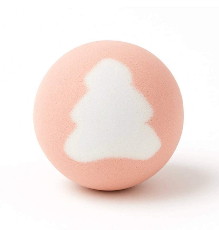 Bombe De Bain Thé Vert Sapin Enchanté Rose 125g