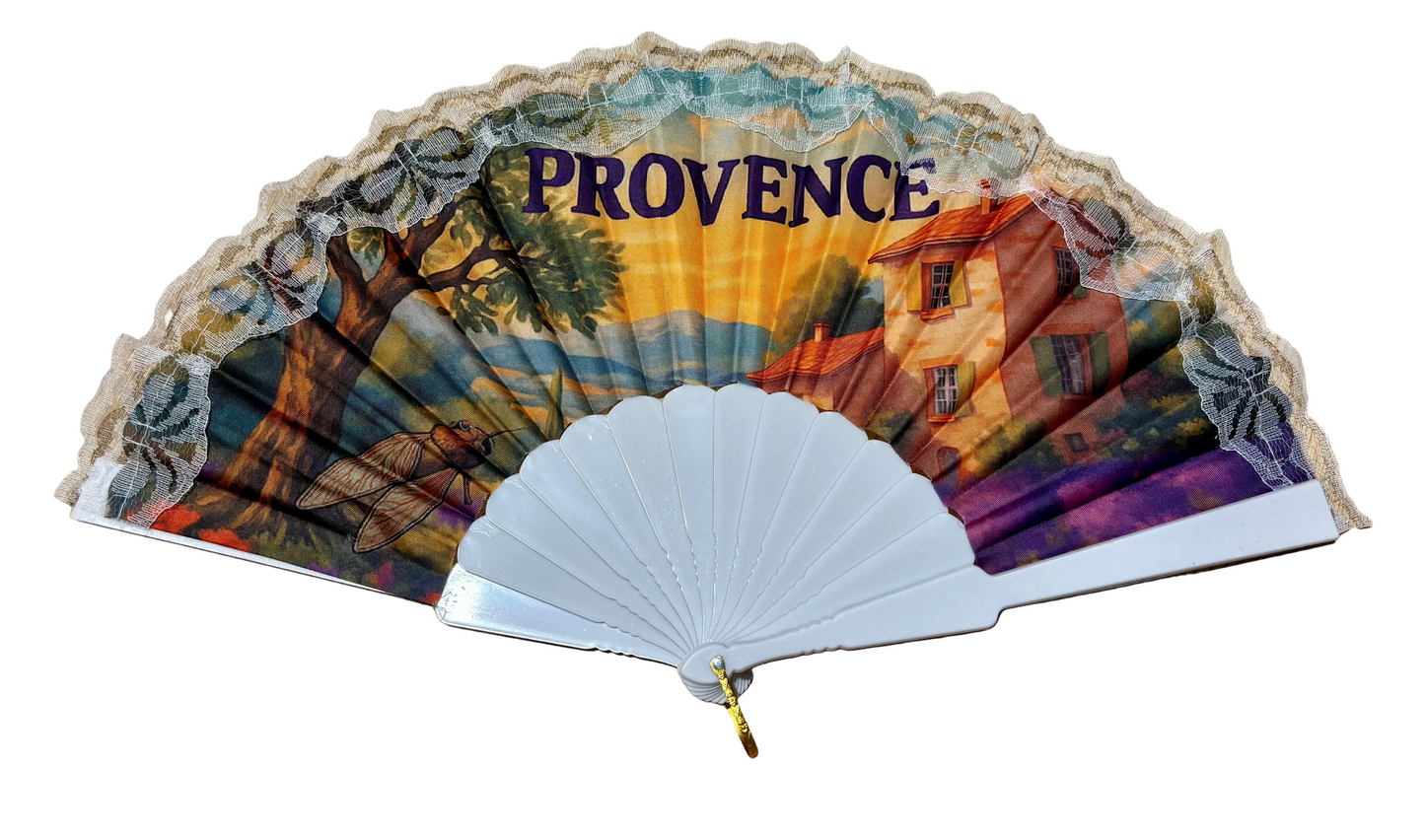 Éventail Provence Dentelle