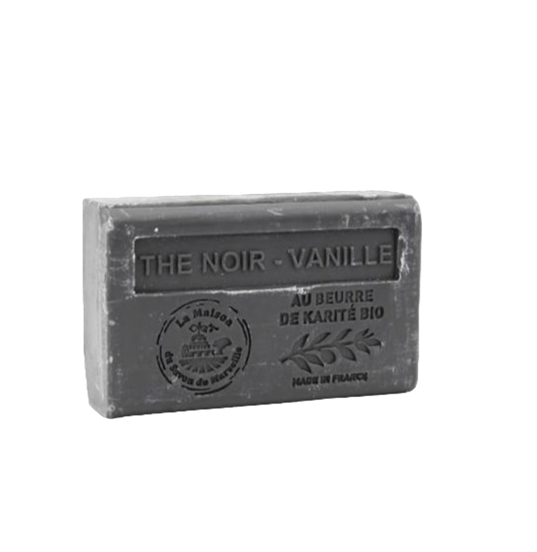 Savon Beurre De Karité Bio 125gr Thé Noir-Vanille