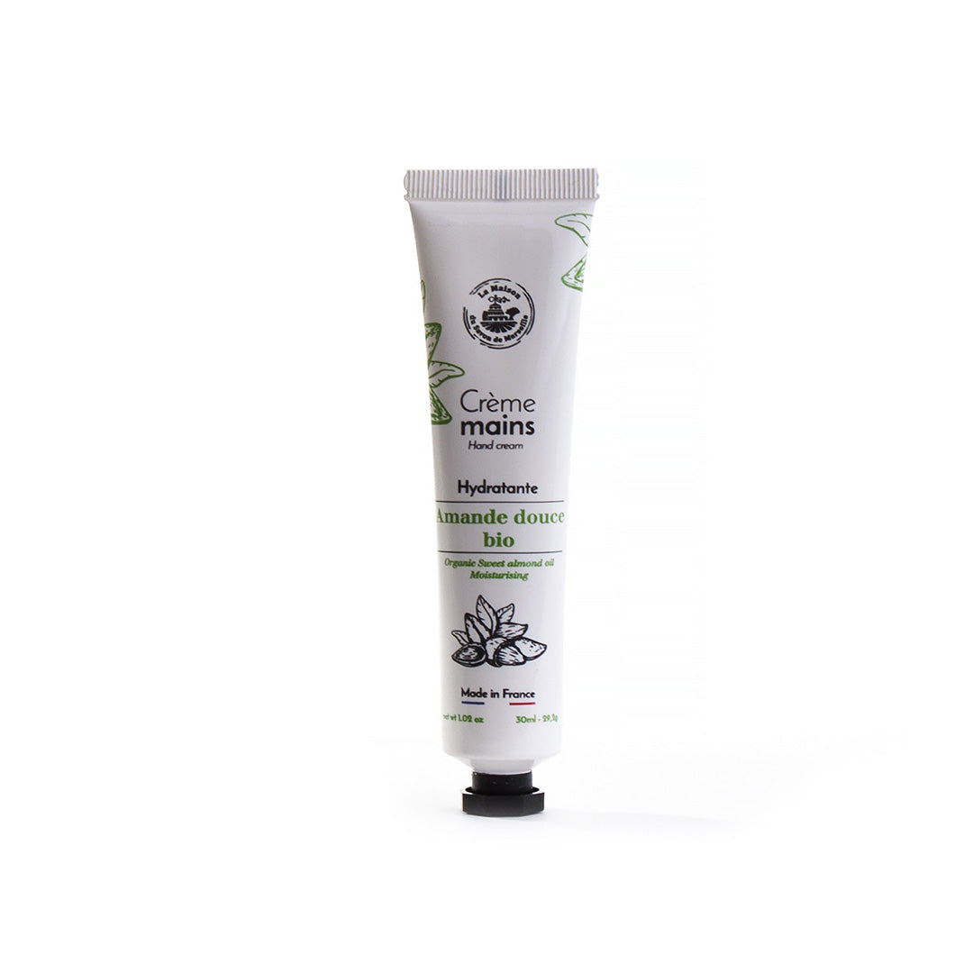 Hand Cream Tube 30ml Organic Sweet Almond