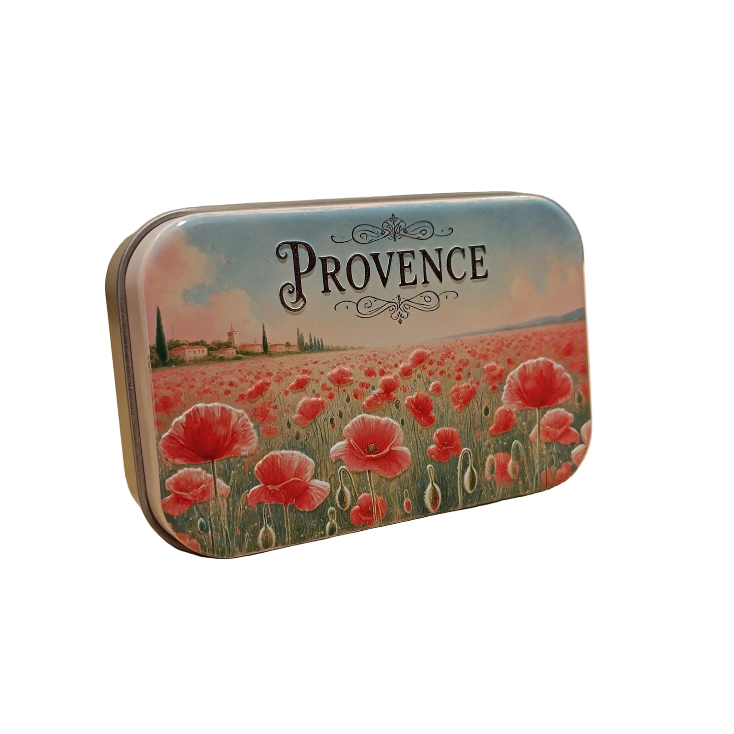 Boite Métal Coquelicots En Provence