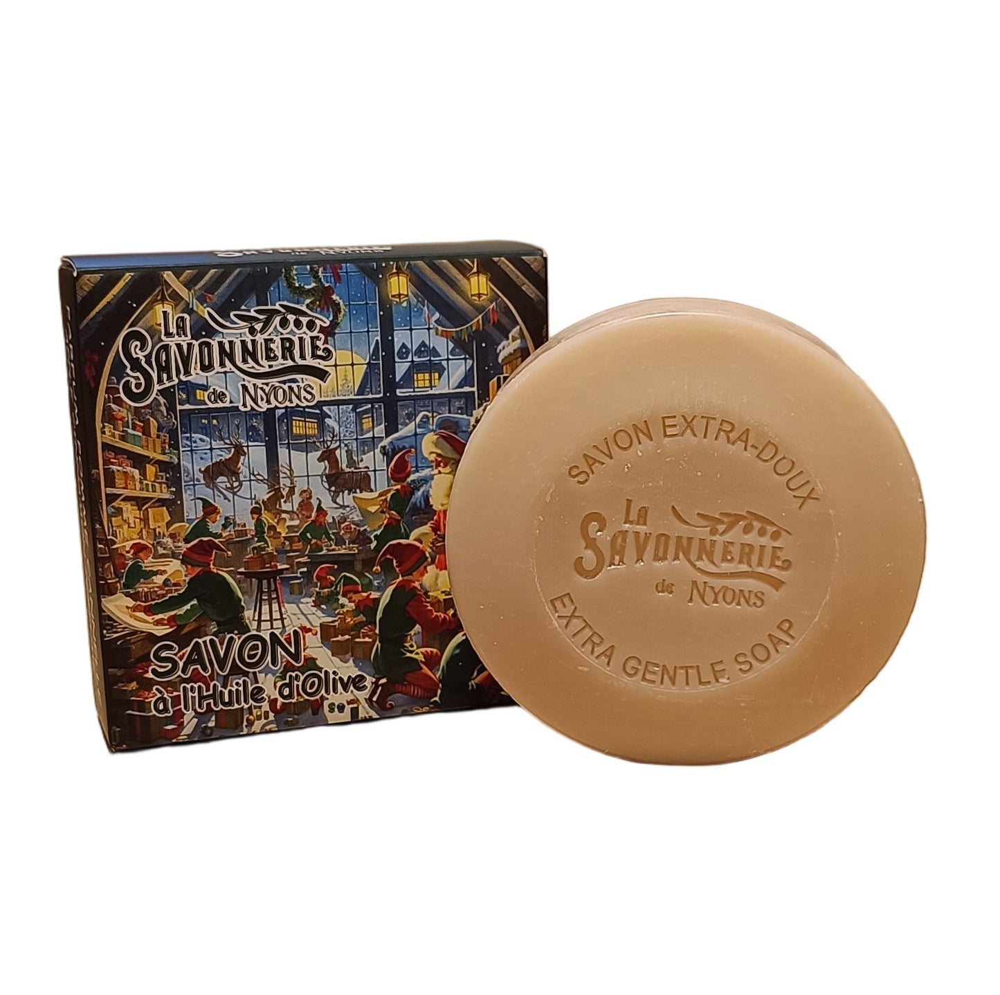 Savon Rond Parfumé Pomme - Cannelle Les Lutins 100gr