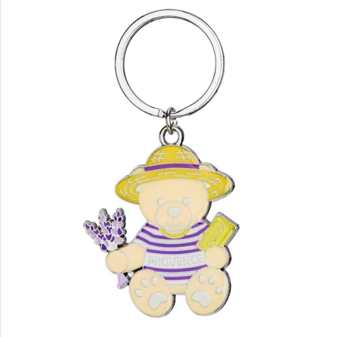Porte Cles Ourson Lavande
