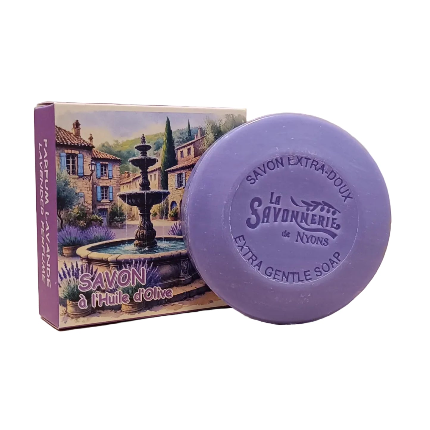 Round Lavender Scented Soap Box 50gr