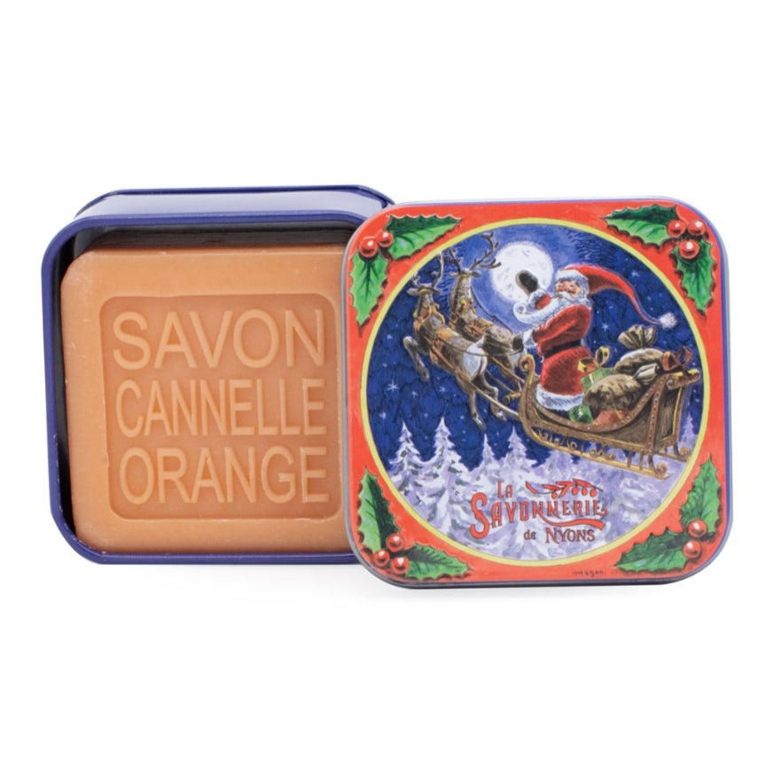 Savon Parfumé Cannelle - Orange Boîte Métal 100gr