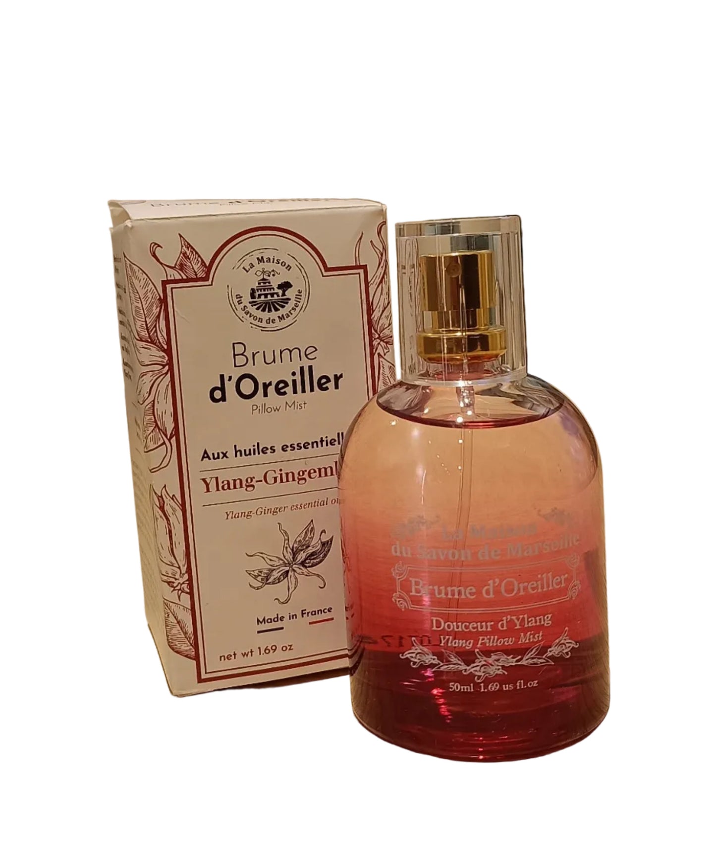 Brume D'oreiller Ylang-Gingembre 50ml
