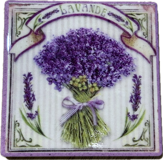 Magnet Carré Bouquet Lavande 3