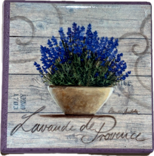 Magnet Carré Vase Lavande 4
