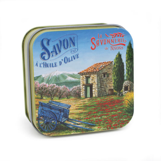 Savon Parfumé Lavande Boite Métal Provence Le Cabanon 100gr
