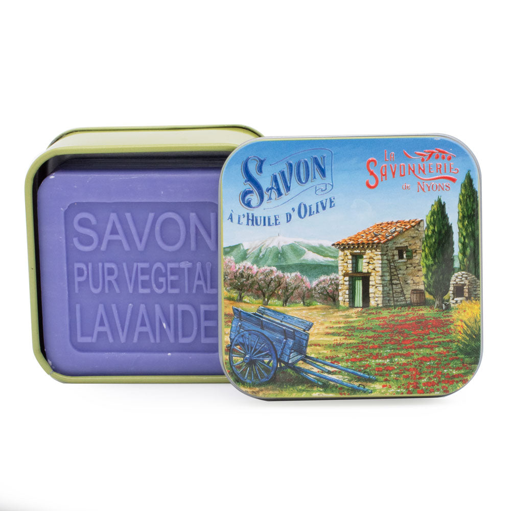 Savon Parfumé Lavande Boite Métal Provence Le Cabanon 100gr