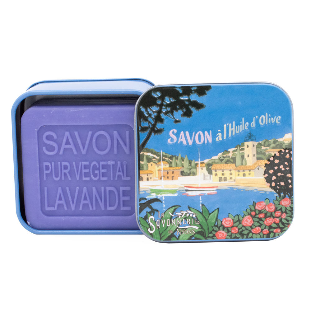 Savon Parfumé Lavande Boite Métal Marina 100gr