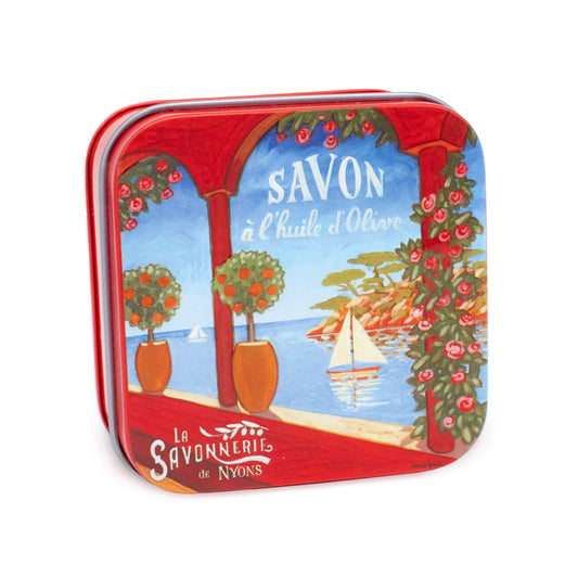 Savon Parfumé Lavande Boite Métal Riviera 100gr