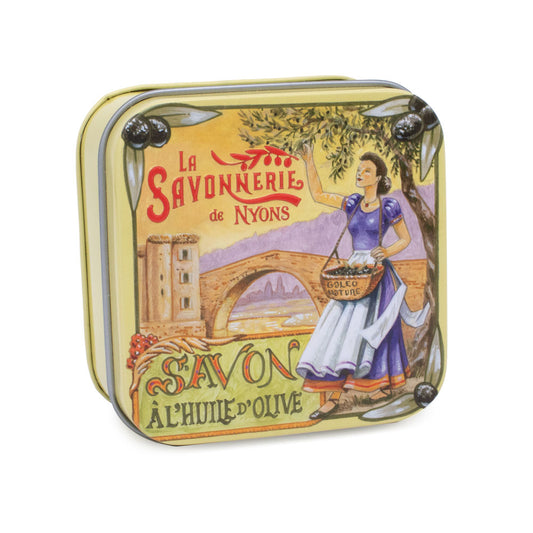 Savon Parfumé Lavande Boite Métal Provence Pont 100gr