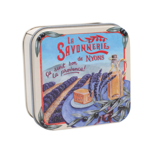 Savon Parfumé Lavande Boite Métal Provence Lavande 100gr