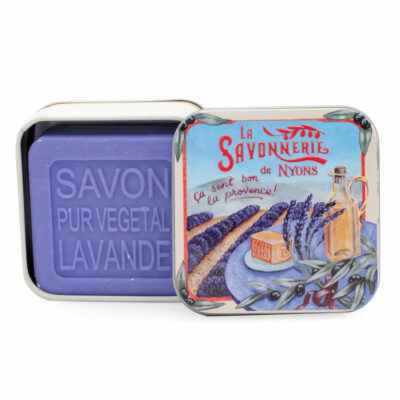 Savon Parfumé Lavande Boite Métal Provence Lavande 100gr