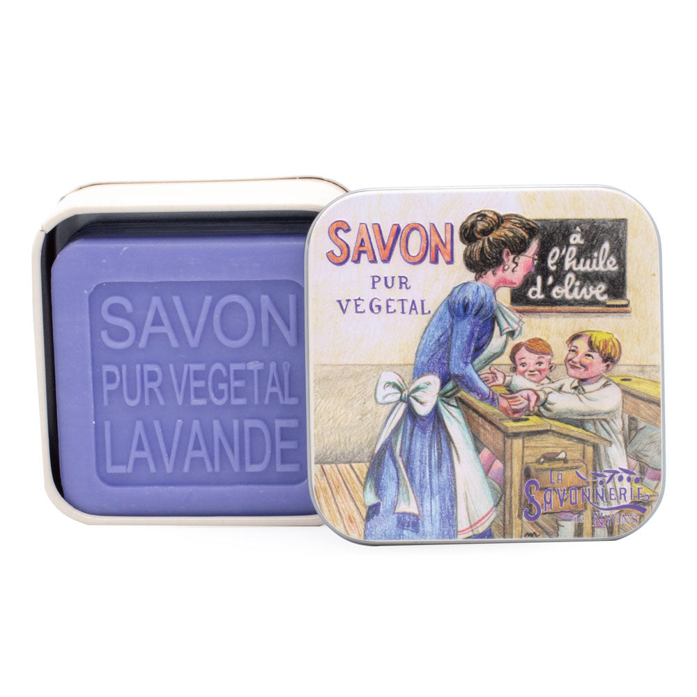 Savon Parfumé Lavande Boite Métal L’École 100gr