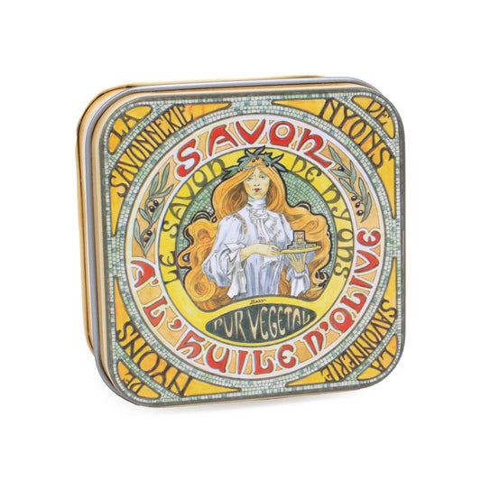 Savon Parfumé Amande Boite Métal Mucha1 100gr