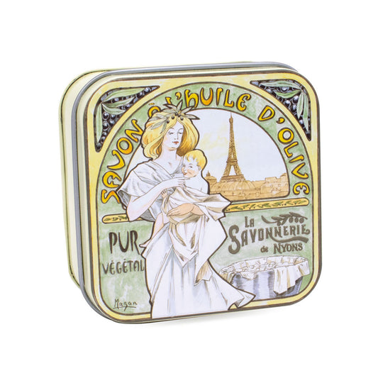 Savon Parfumé Amande Boite Métal Mucha3 100gr