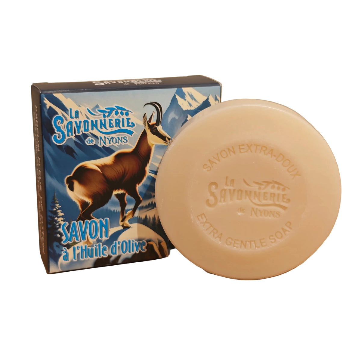 Savon Rond Parfumé Fleur De Coton Chamois Boite 100gr