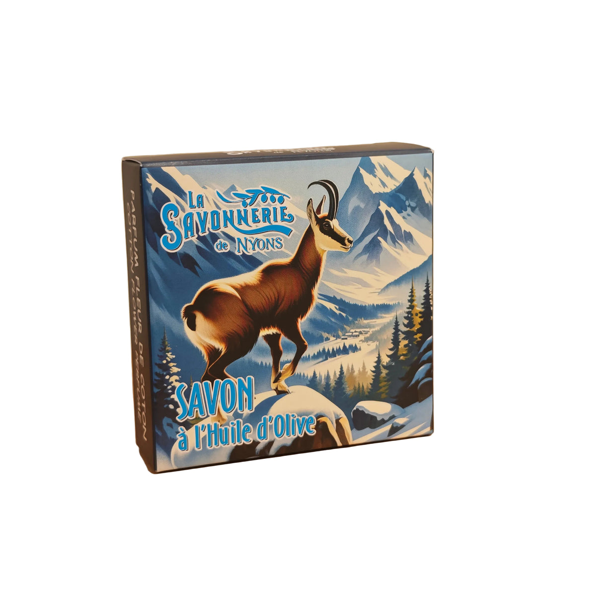 Savon Rond Parfumé Fleur De Coton Chamois Boite 100gr
