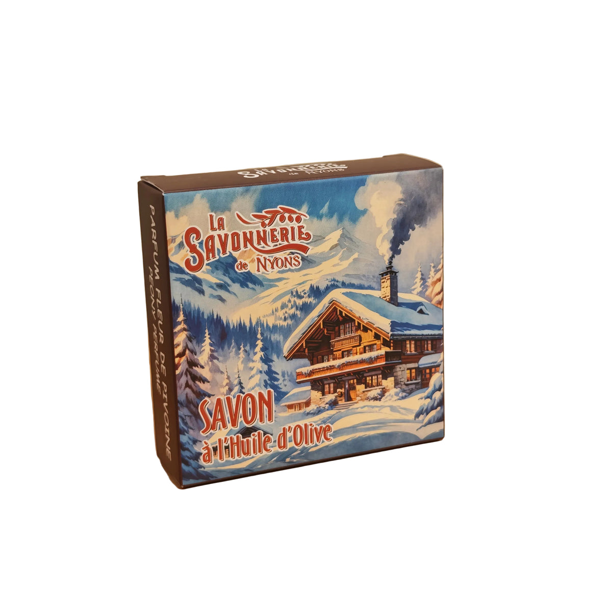 Savon Rond Parfumé Pivoine Chalet Boite 100gr