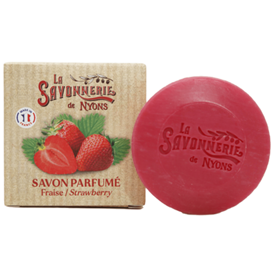 Savon Rond Parfumé Fraise Boite 50gr