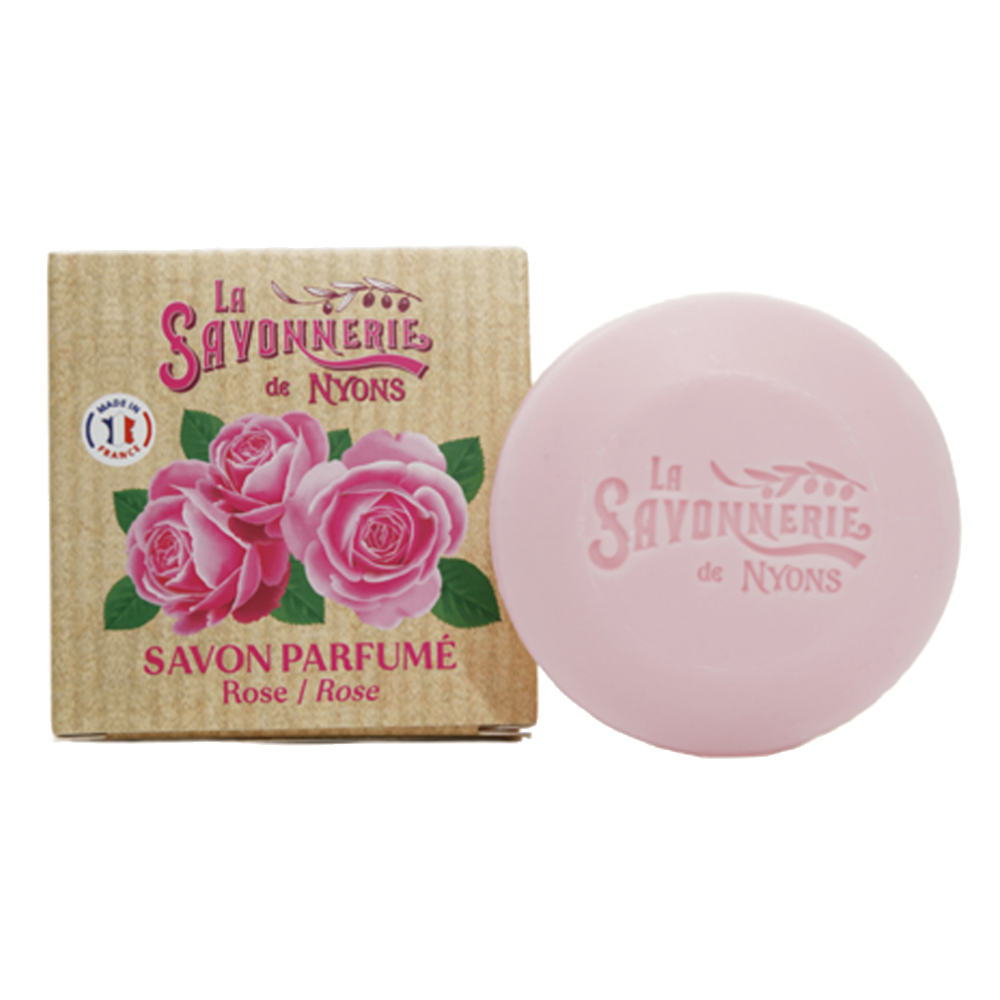 Savon Rond Parfumé Rose Boite 50gr