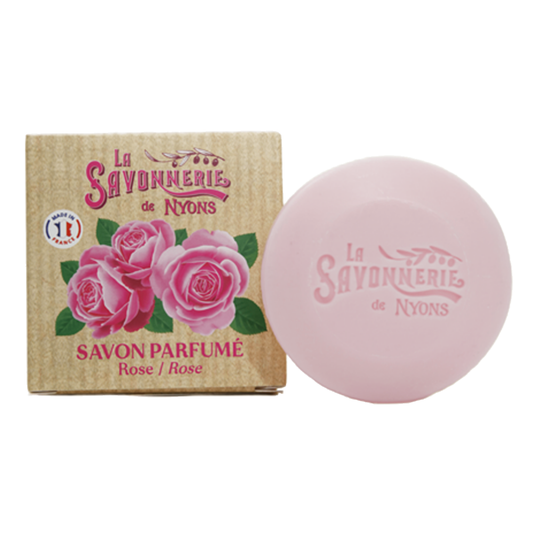 Savon Rond Parfumé Rose Boite 50gr
