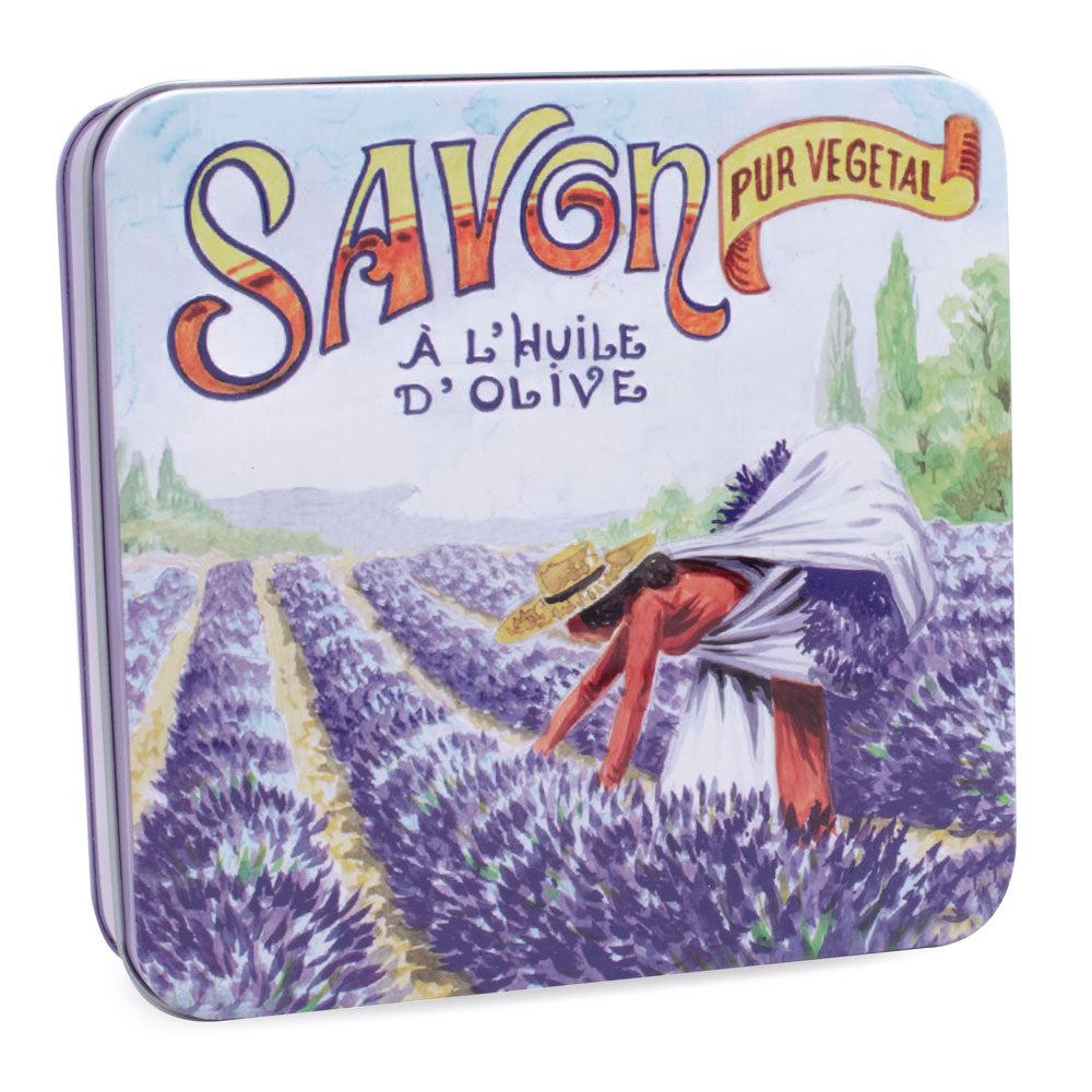 Coffret Savons Parfumés Boite Métal Provence La Ceuillette 4*100gr
