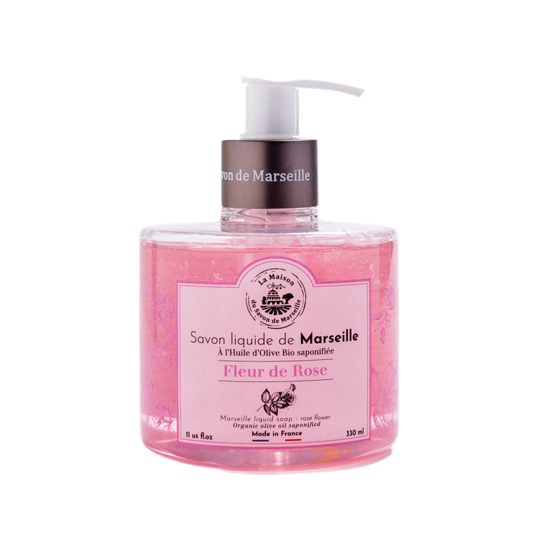 Marseille Liquid Soap Rose Flower 330ml
