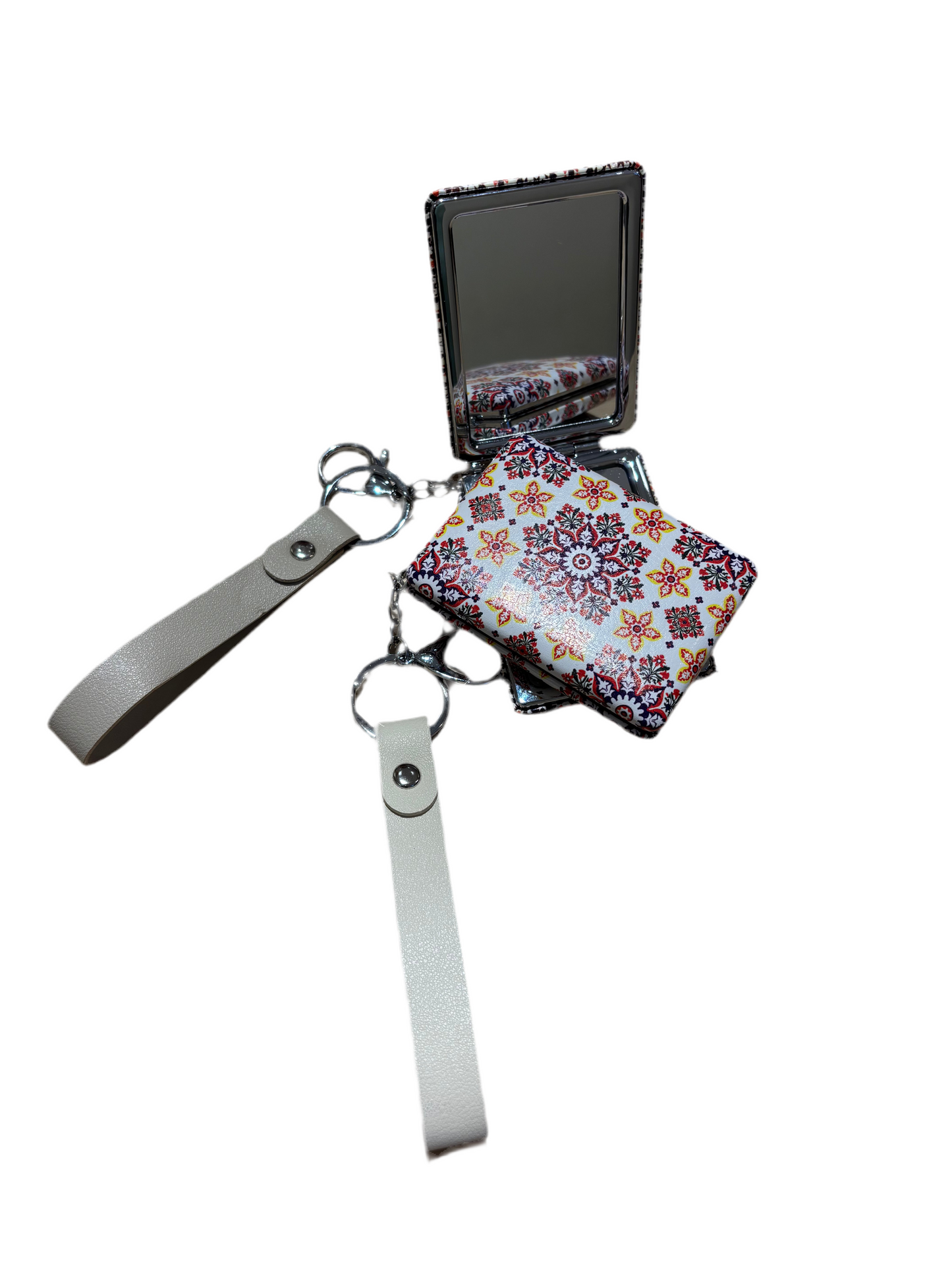 Pocket Mirror Keychain Strap