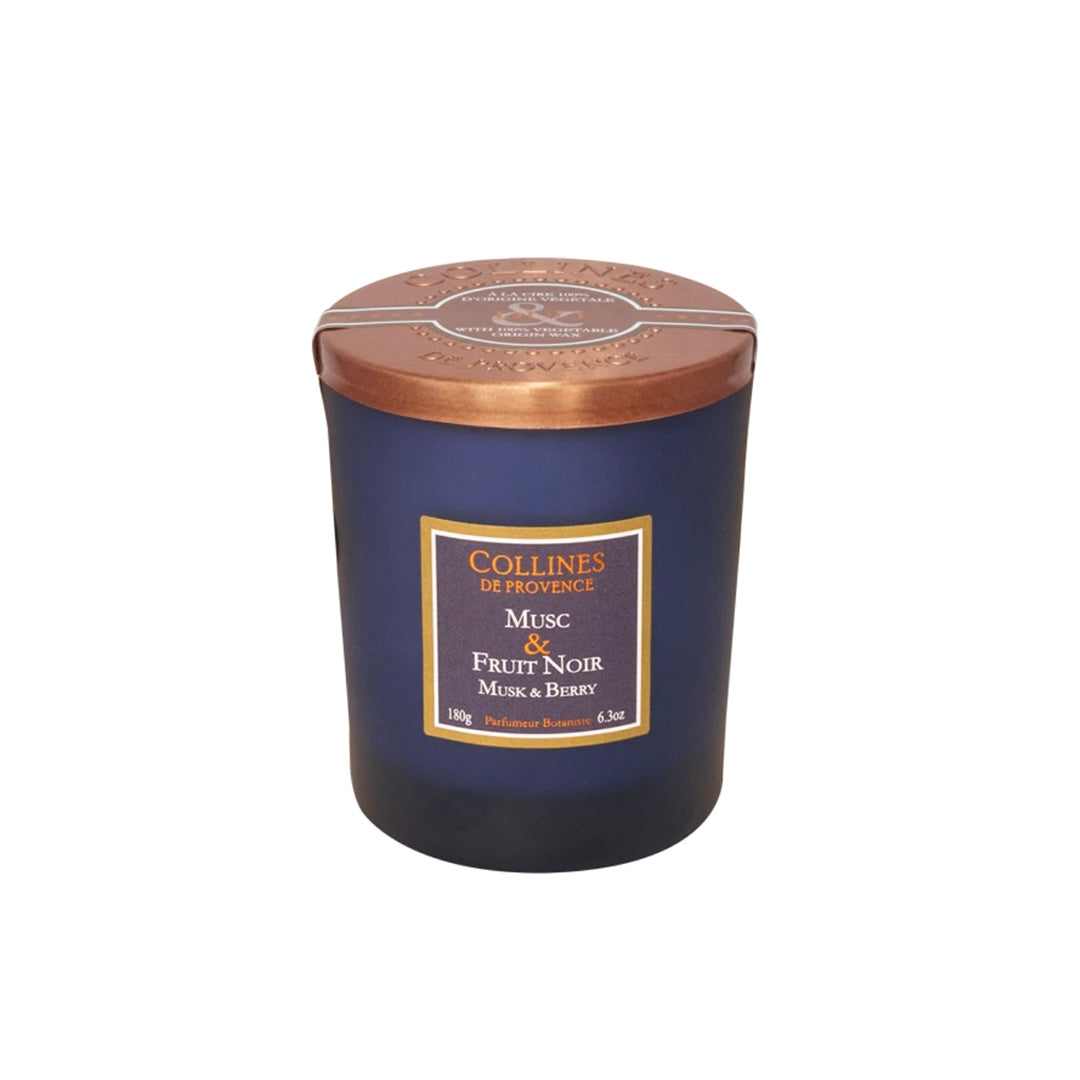 Bougie Parfumée 180gr Musc & Fruit Noir