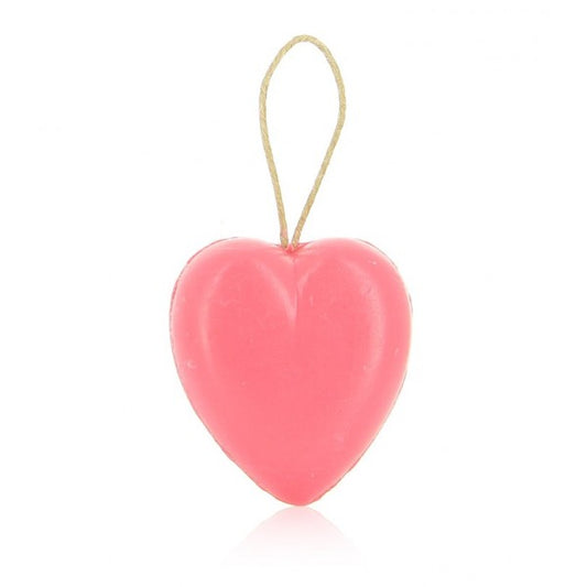 Savon parfumé coeur rouge corde 95gr