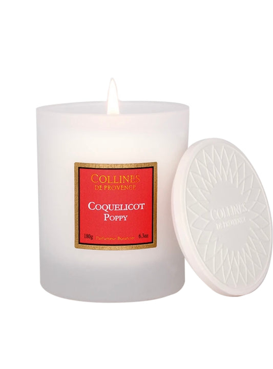 Bougie Parfumée 180gr Coquelicot