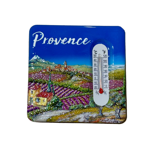 Magnet Carré Thermomètre Provence