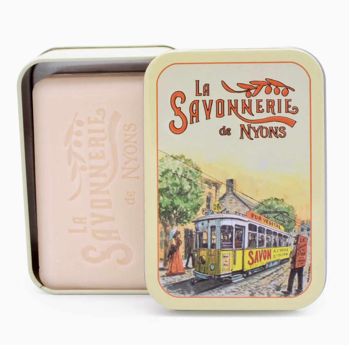 Lavender Scented Soap Metal Box Provence Lavender 100gr