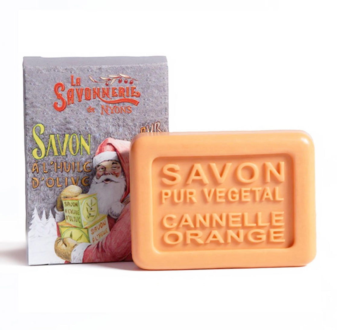 Savon Parfumé Cannelle Orange Boite Pére Noël 25gr