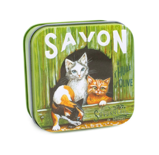Savon Parfumé Rose Boite Métal 3 Chatons 100gr