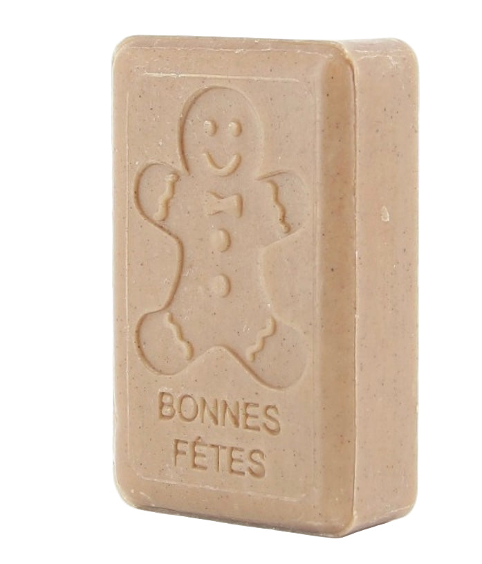 Savon Beurre De Karité Bio 125gr Bonhomme Pain D'epices Bonnes Fêtes