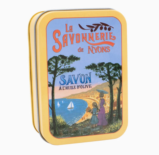 Savon Parfumé Fleur De Coton Boite Métal Plage 200gr