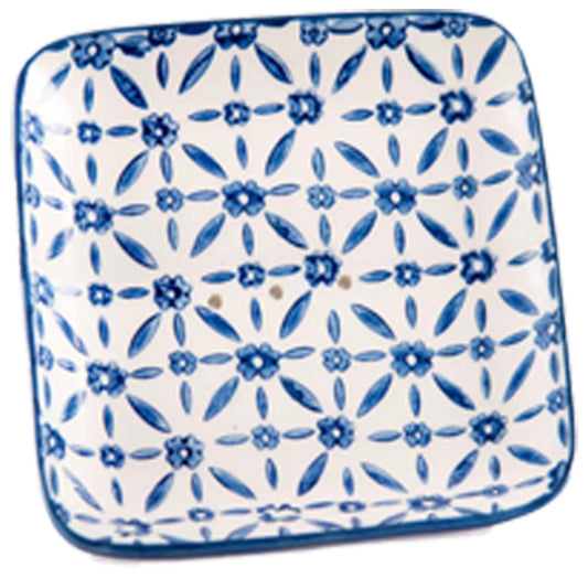 Porte Savon Carré Bleu