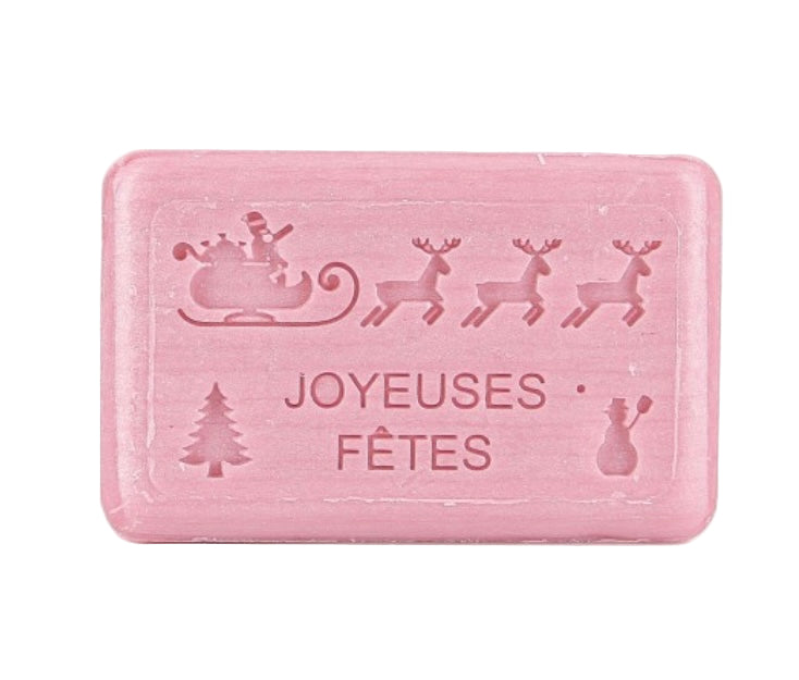 Savon Beurre De Karité Bio 125gr Traineau Père Noël Joyeuses Fêtes