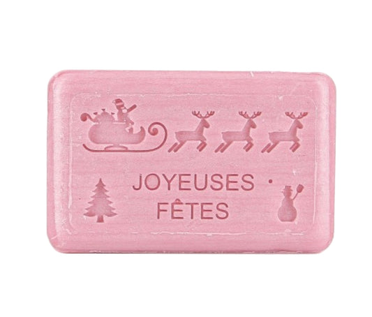 Savon Beurre De Karité Bio 125gr Traineau Père Noël Joyeuses Fêtes