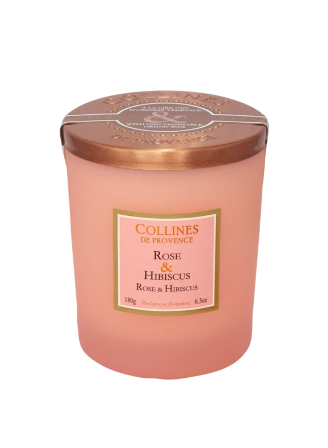 Bougie Parfumée 180gr Rose & Hibiscus