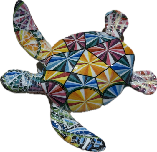 Magnet Tortue Mosaïque Multicolore